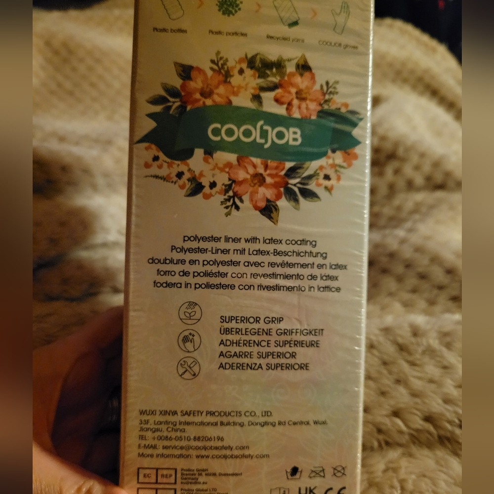 COOLJOB Gardening Gloves for Women 6 Pairs Breathable Rubber Coated Gloves New - Picture 5 of 6